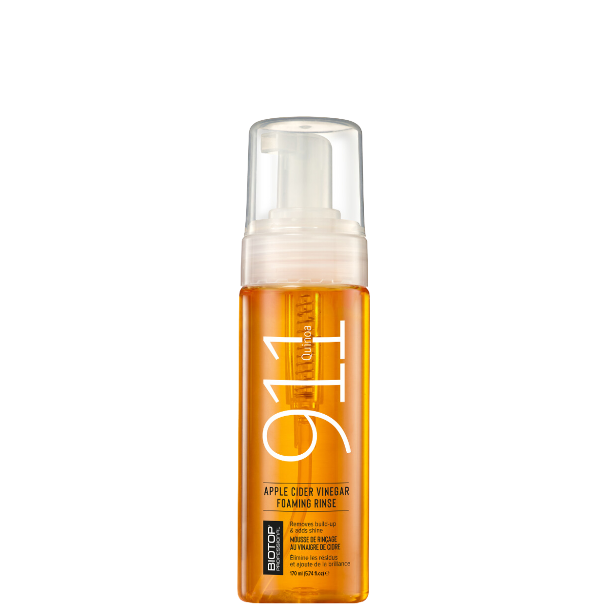 Очищающая пенка для волос с уксусом Biotop 911 Quinoa Apple Cider Vinegar Foaming Rinse, 170 мл